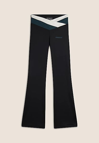 Freddy Jazzpants "SUPERFIT Leggings Flared High Waist", mit überkreuztem Bu günstig online kaufen