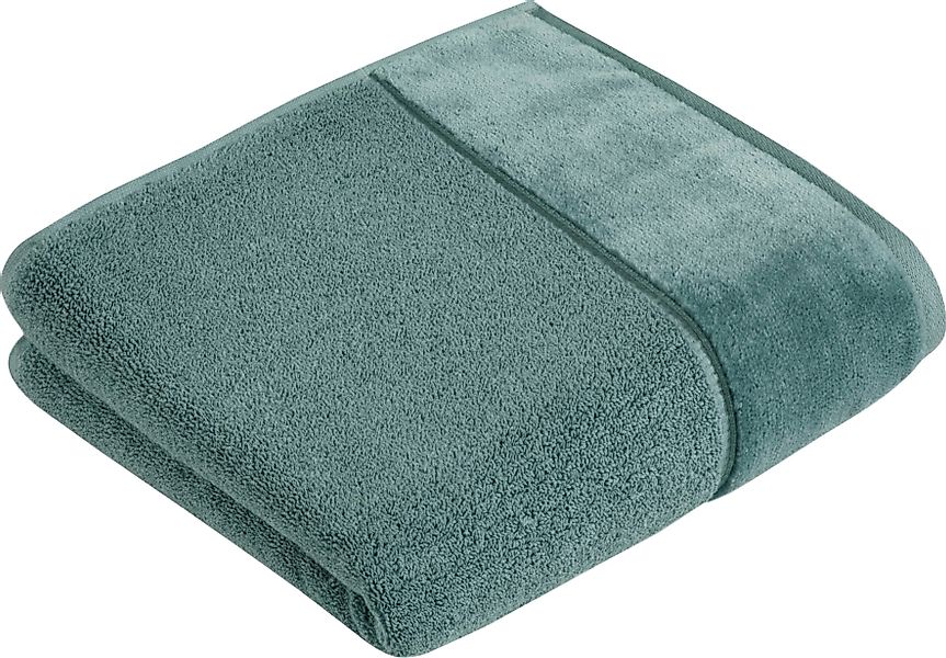 Vossen Handtuch "Pure" Baumwolle & VEGAN, mit eleganter Veloursbordüre günstig online kaufen