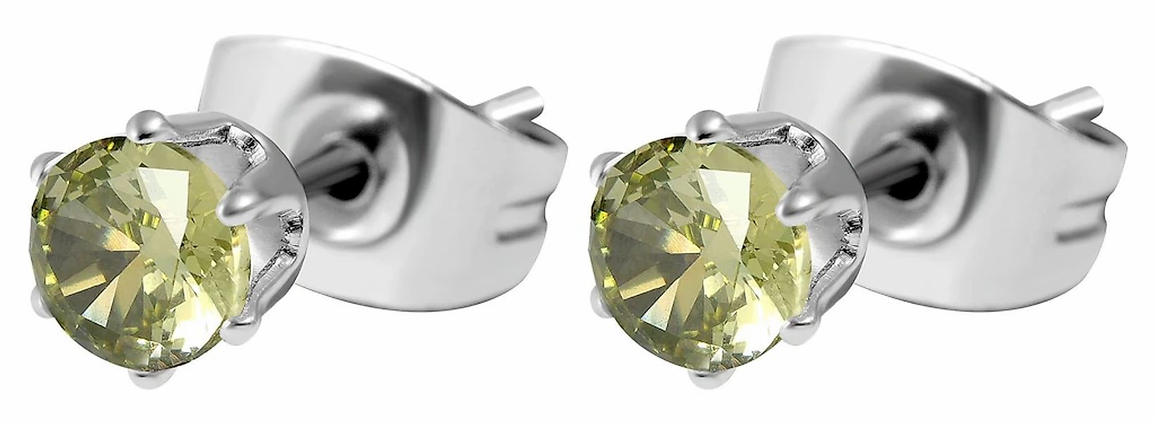 Adelia´s Paar Ohrhänger "Damen Ohrringe – Ohrstecker aus Edelstahl mit Zirk günstig online kaufen