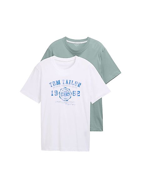 TOM TAILOR T-Shirt (Packung, 2-tlg) mit günstig online kaufen