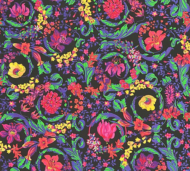 Versace Vliestapete »Wallpaper Versace 5 Floral«, leicht glänzend-gemustert günstig online kaufen