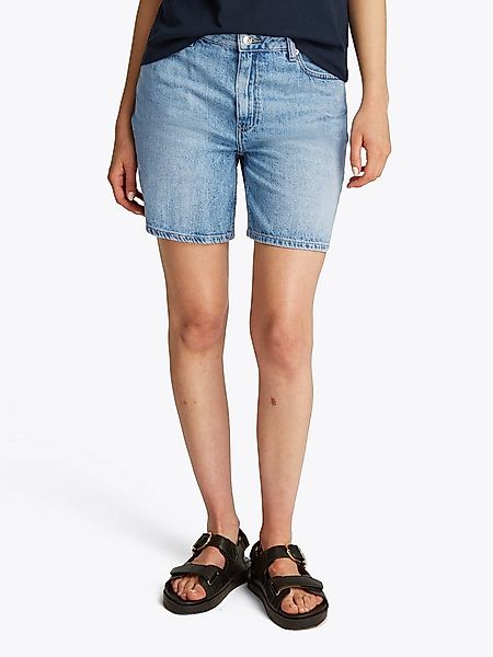 Tommy Hilfiger Shorts DNM STRAIGHT SHORT RW SIA mit leichter Waschung, Logo günstig online kaufen