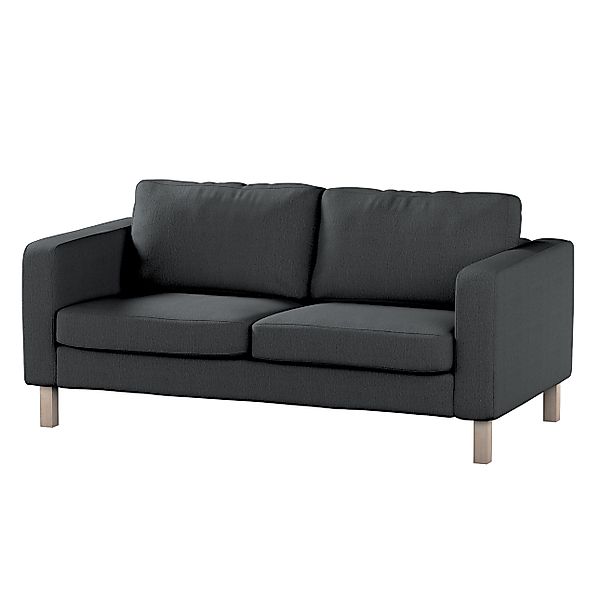 Bezug für Karlstad 2-Sitzer Sofa nicht ausklappbar, stahlgrau, Sofahusse, K günstig online kaufen