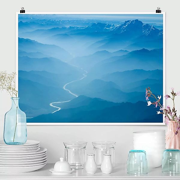 Poster - Querformat Blick über den Himalaya günstig online kaufen