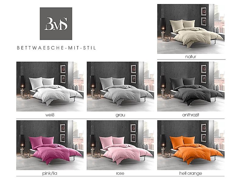 BETTWAESCHE-MIT-STIL Bettwäsche Mako Satin Damast Bettwäsche günstig online kaufen