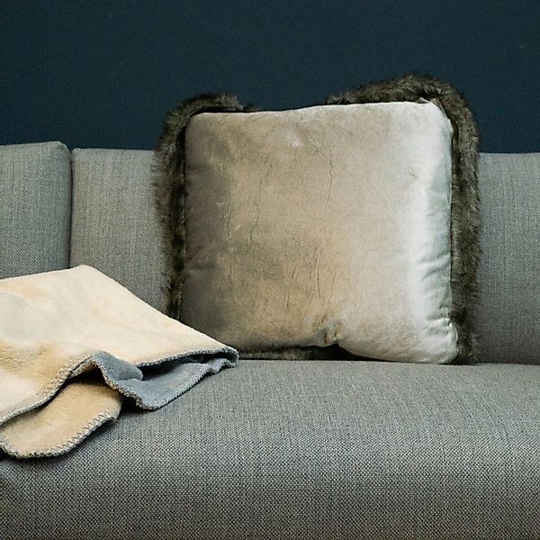 LIVIcom Kissenhülle, Samt Fell Kissen Kunstfell günstig online kaufen