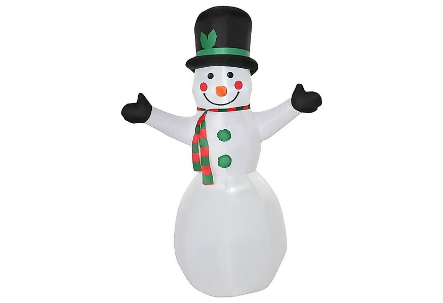 HOMCOM Weihnachtsfigur Aufblasbarer Schneemann mit 2 Leuchtmodulen günstig online kaufen