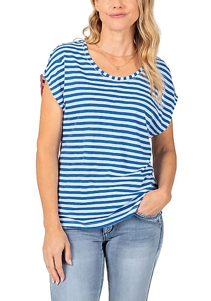 TIMEZONE Damen STRIPED ROUND NECK T-SHIRT - Regular Fit günstig online kaufen