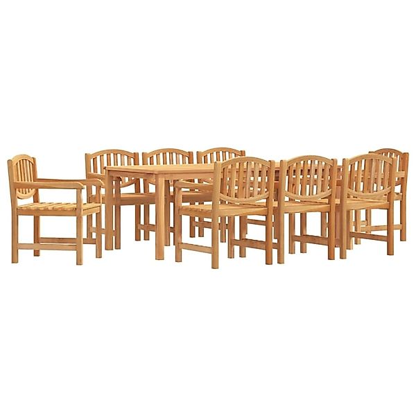 vidaXL 9-tlg Garten-Essgruppe Massivholz Teak Modell 23 günstig online kaufen