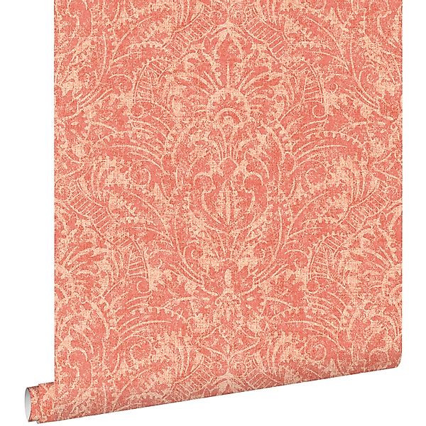 ESTAhome Tapete Ornamente Lachsrosa 50 x 900 cm günstig online kaufen