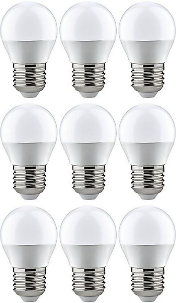 Paulmann LED-Leuchtmittel 9er Pack 5,5 W Tropfen E27 2700K, E27, 9 St., War günstig online kaufen