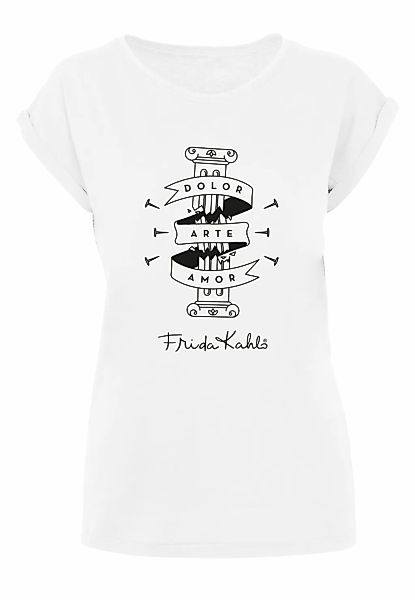 Merchcode T-Shirt "Merchcode Damen Ladies Frida Kahlo - Dolor Arte Amor T-S günstig online kaufen