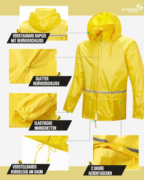 SCHEIBLER WORKWEAR Regenjacke Basic wasserdicht und günstig online kaufen