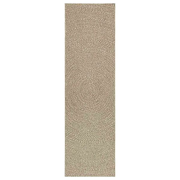 vidaXL Teppich ZIZUR Beige 80x250 cm Jute-Optik Indoor und Outdoor 4010404 günstig online kaufen