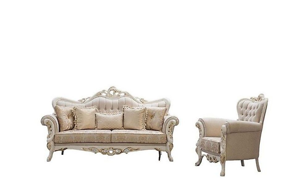 JVmoebel Sofa Sofagarnitur 3+1 Sitzer Set Polster Couchen Couch Klassischer günstig online kaufen