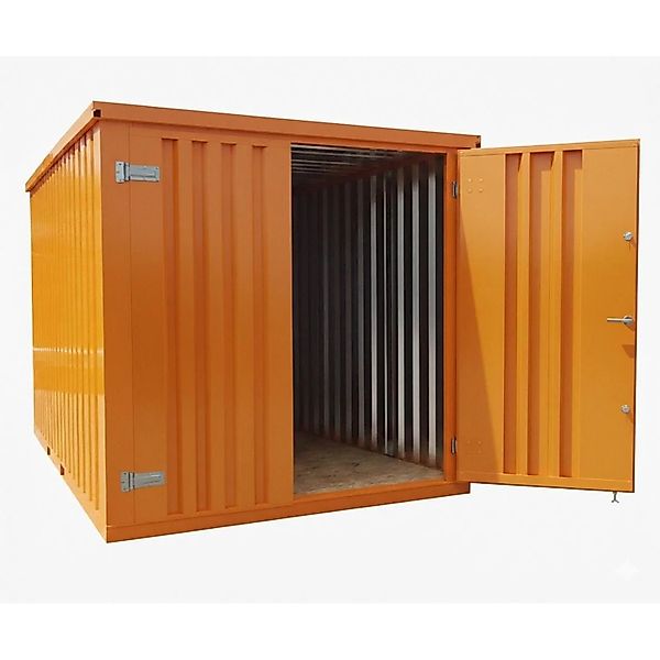 LagercontainerXXL 4m Lagercontainer mit Doppeltür & Doppelverriegelung RAL2 günstig online kaufen