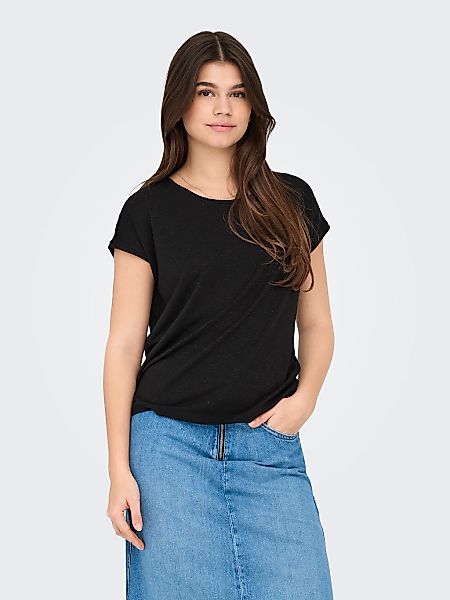 ONLY Kurzarmshirt ONLCLAUDIA S/S GLITTER STRIPE günstig online kaufen