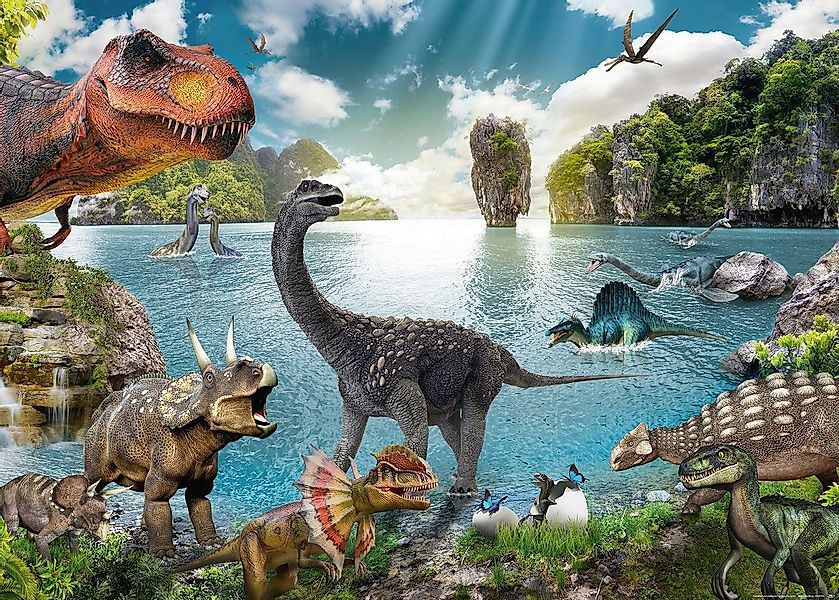 Close Up Poster Dinosaurier XXL Poster 250 gr Papier, 100 x 140 cm 140 x 10 günstig online kaufen