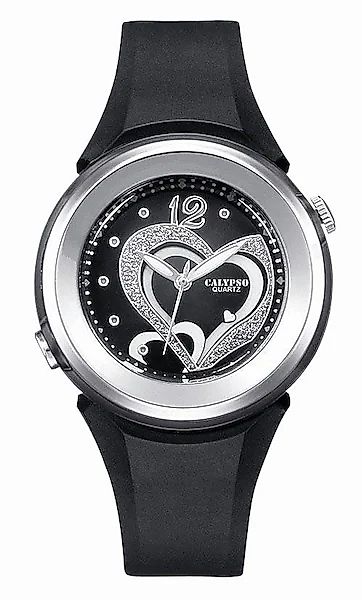 CALYPSO WATCHES Quarzuhr, Armbanduhr, Damenuhr, mit Herzmotiv, bis 10 bar w günstig online kaufen