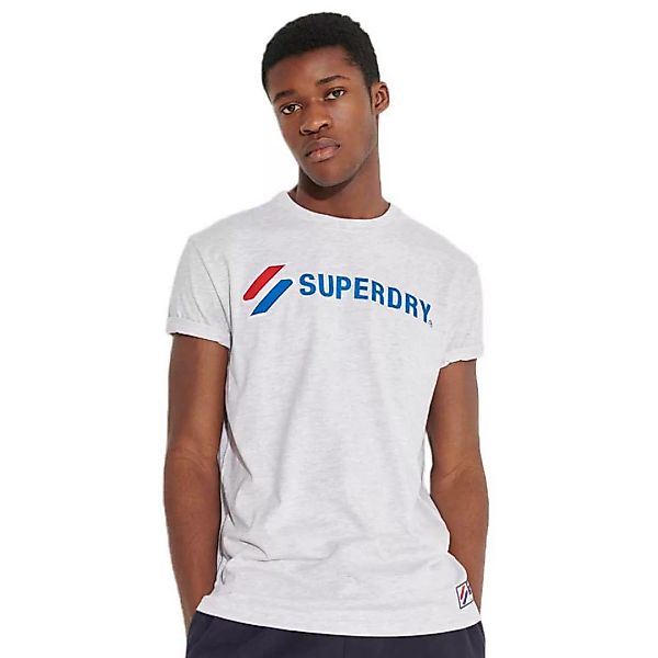Superdry Sportstyle Applique Kurzarm T-shirt 2XL Ice Marl günstig online kaufen