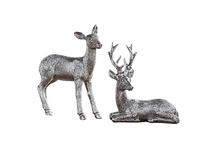 Home-trends24.de Dekofigur Hirsch Reh Figur Tier Rentier Skulptur Landhaus günstig online kaufen