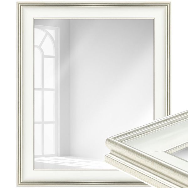 WANDStyle Wandspiegel H235, Weiß, aus Kunststoff günstig online kaufen