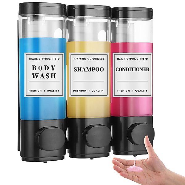 LEAZZLE Seifenspender 3 x 300ML Wandseifenspender, günstig online kaufen