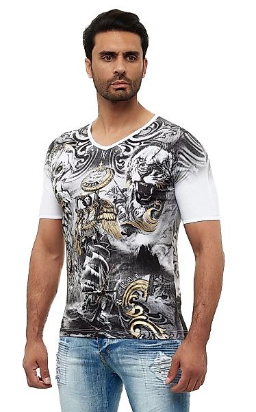 KINGZ T-Shirt, mit einem ausgefallenen Design günstig online kaufen