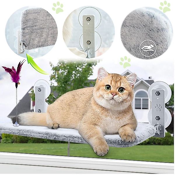 RWEUOQ Katzen-Hängematte Katzen-Hängematte Collapsible Cat Window günstig online kaufen