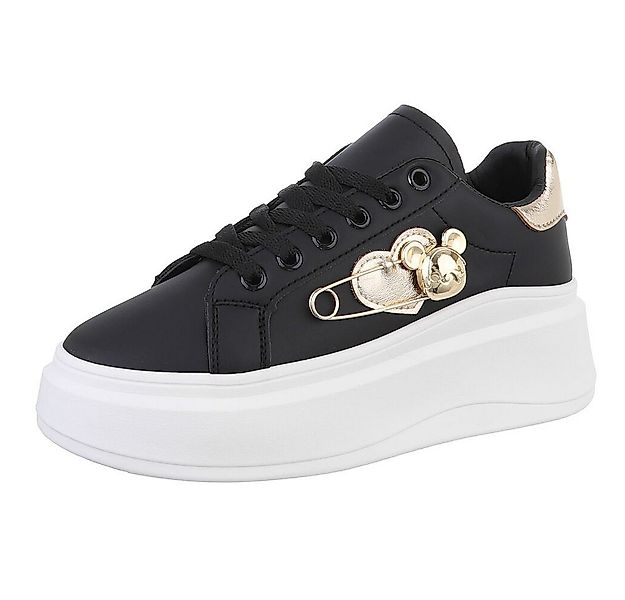 Ital-Design Damen Low-Top Freizeit Sneaker (88460335) Keilabsatz/Wedge Snea günstig online kaufen