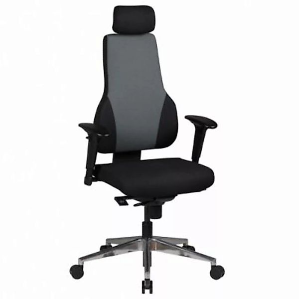 FineBuy Bürostuhl Stoff 47 x 47 cm Sitzfläche Bezung aus Stoff schwarz günstig online kaufen