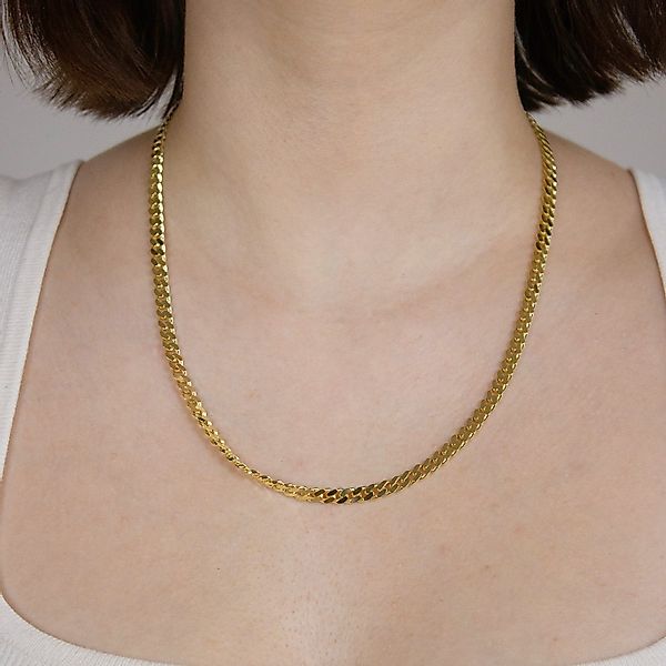 HOPLO Goldkette Goldkette Panzerkette Halskette Breite günstig online kaufen