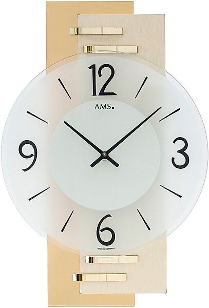 AMS Wanduhr, Exklusiv-Modell,Quarz,Made in Germany,Holz,Wohnzimmer,Esszimme günstig online kaufen