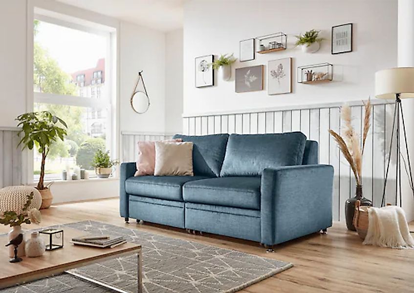 Die PlanBar Schlafsofa »MP-PD19021«, mit Längsschläferfunktion 80 bzw. 160x günstig online kaufen
