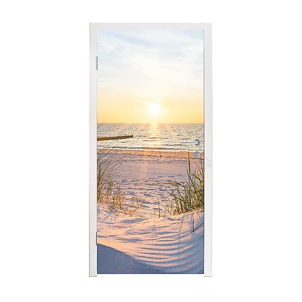 MuchoWow Türtapete Strand - Sonne - günstig online kaufen