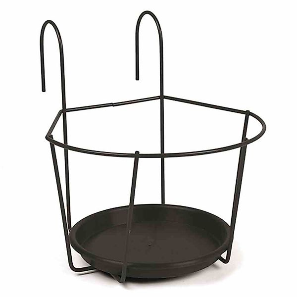 Jardifer Blumenkastenhalter Blumentopfhalter schwarz Ø 22 günstig online kaufen