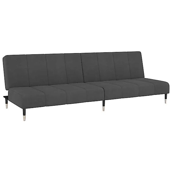vidaXL Schlafsofa 2-Sitzer Dunkelgrau Samt 375875 günstig online kaufen