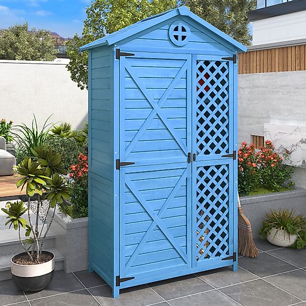 Merax Garten-Geräteschrank Outdoor Gartenhaus mit wetterfestem günstig online kaufen