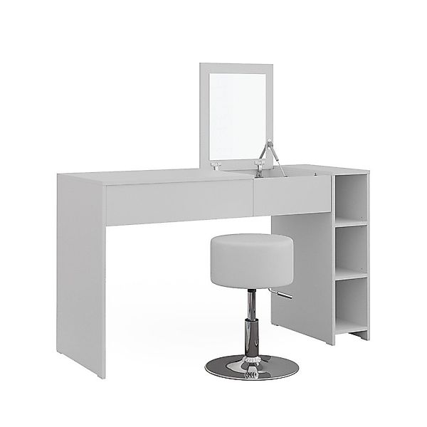 Vicco Schminktisch Kira, Weiß, 129.6 cm günstig online kaufen