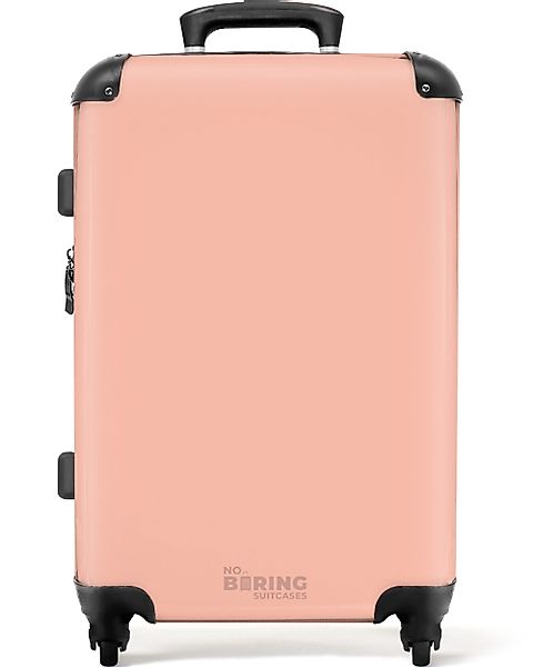 NoBoringSuitcases.com© Hartschalen-Trolley Pastell orange 67 cm günstig online kaufen