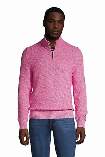 Baumwollpullover Drifter mit Vorderzipper, Herren, Größe: XXL Normal, Pink, günstig online kaufen