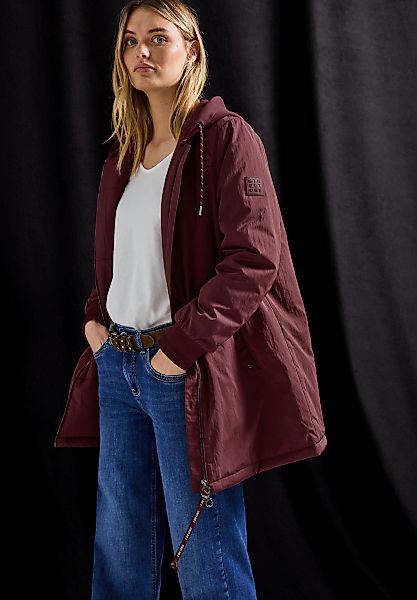 STREET ONE Blouson mitKapuze lang, mit abnehmbarer Kapuze mit Tunnelzug günstig online kaufen