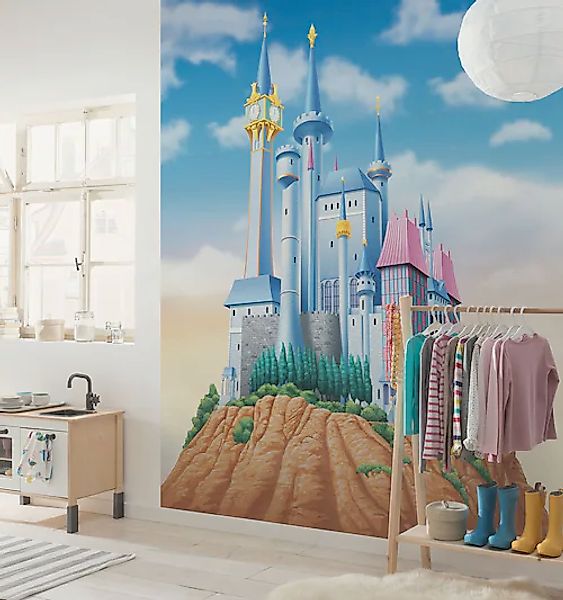 Komar Vlies Fototapete Disney Princess Cinderella Castle Mehrfarbig günstig online kaufen