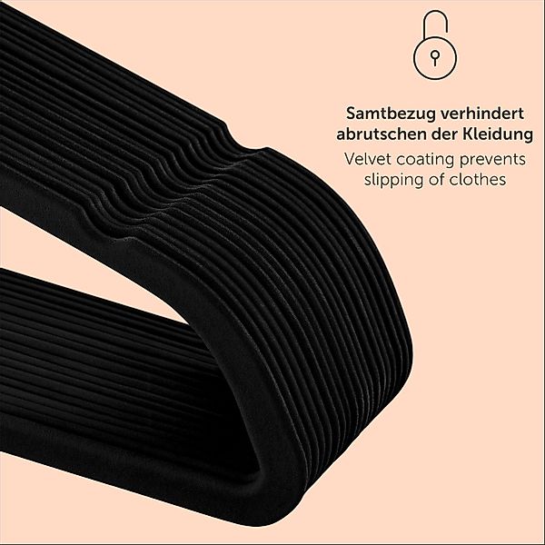Blumtal Kleiderbügel Rutschfest - Samtoptik - günstig online kaufen