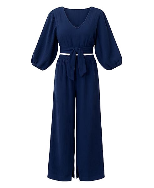 WENOR Crop-Top Set Damen Musselin-Zweiteiler mit günstig online kaufen