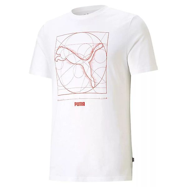 Puma Renaissance Cat Kurzarm T-shirt S Puma White günstig online kaufen