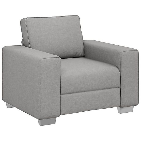 vidaXL Sofa Sessel Wolkengrau 59 cm Stoff, 1 Teile günstig online kaufen