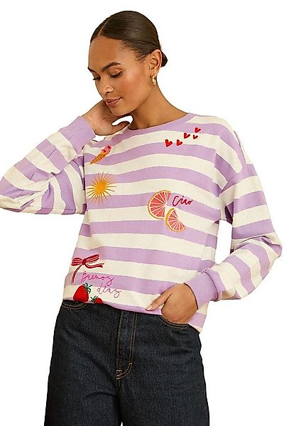 Love & Roses Sweatshirt Love & Roses Sweatshirt mit Verzierung, Regular (1- günstig online kaufen