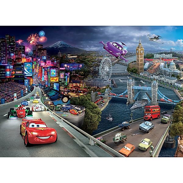 Disney Poster Cars Blau Rot und Lila 160 x 110 cm 600649 günstig online kaufen