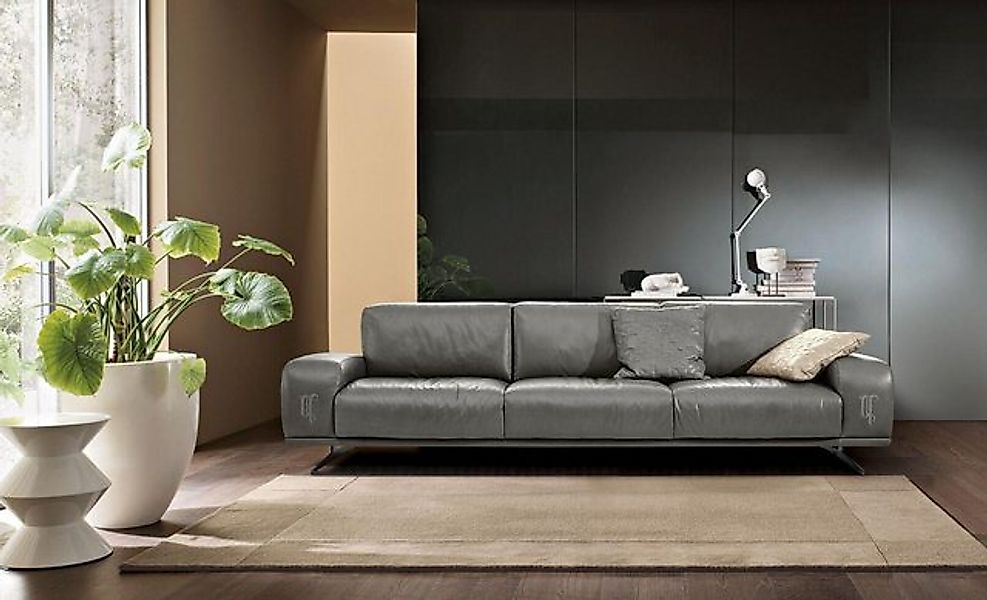 Xlmoebel Sofa Dreisitzer Luxus Ledercouch in Grau für das Wohnzimmer von Pr günstig online kaufen